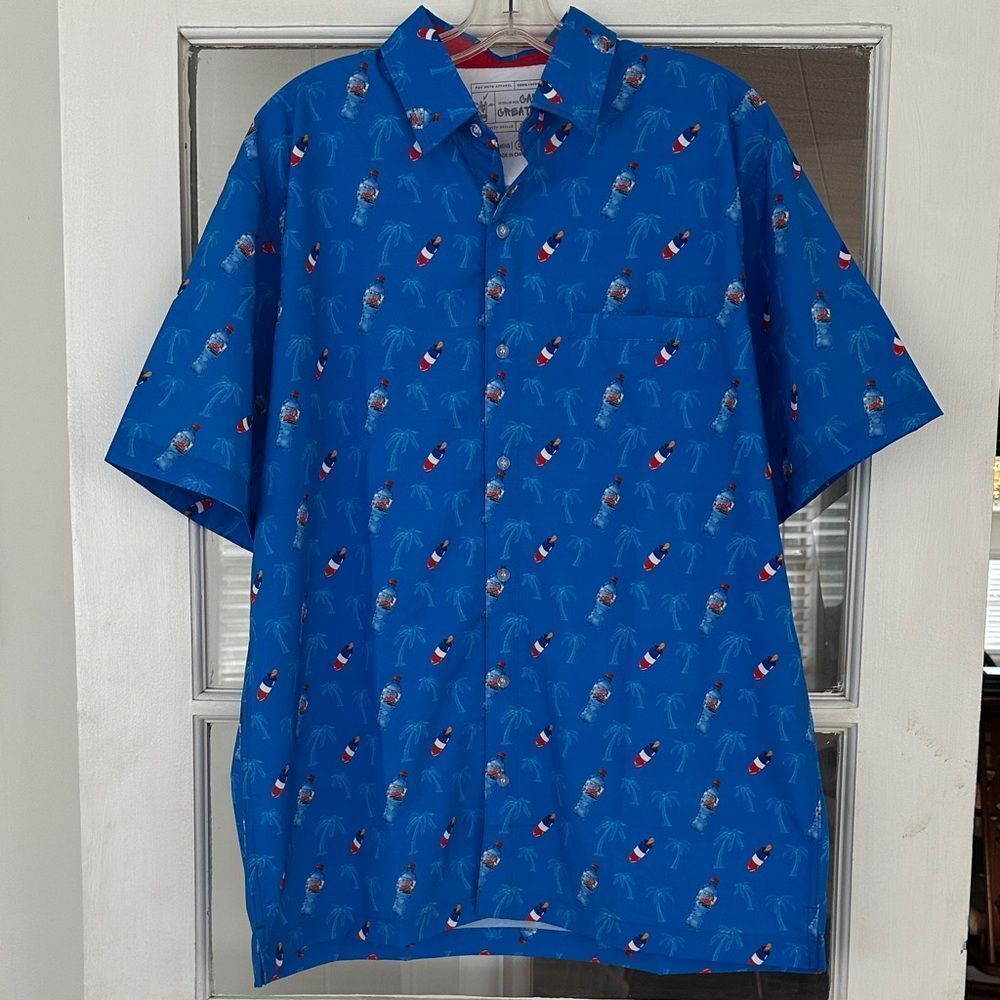 RARE Cap ‘N Creative Mountain Dew Collab Bottle and Popsicle Button Down Shirt